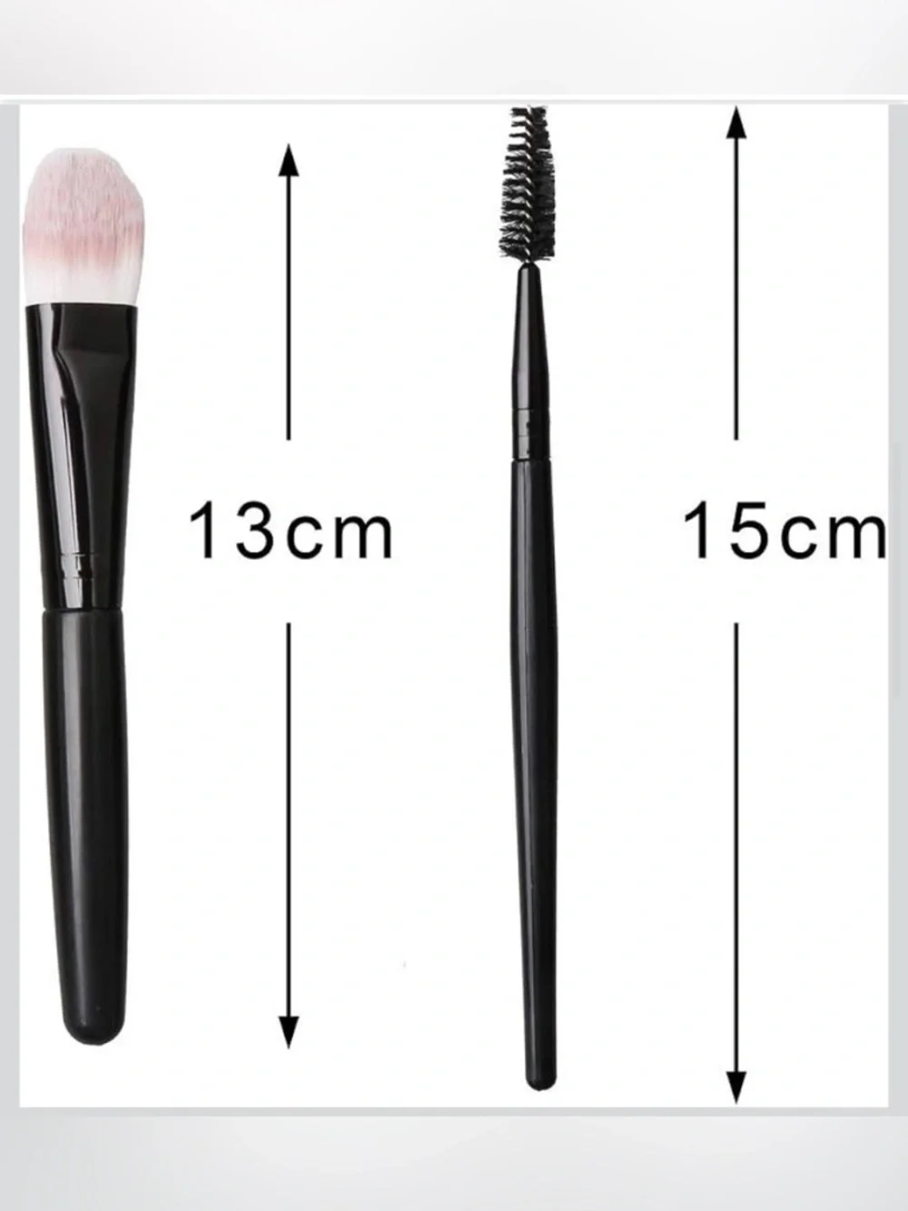 NWT~ 20 Piece Full Face Makeup Brush Set~Black